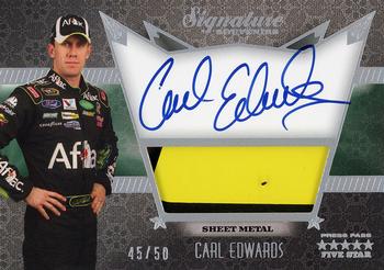 2010 Press Pass Five Star - Signature Souvenirs Dusted Aluminum #SS-CE Carl Edwards Front