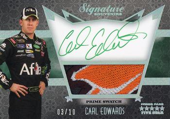 2010 Press Pass Five Star - Signature Souvenirs Holofoil #SS-CE Carl Edwards Front