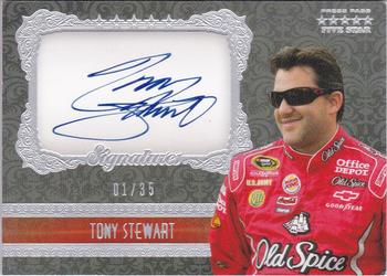 2010 Press Pass Five Star - Signatures Dusted Aluminum #FSS-TST Tony Stewart Front