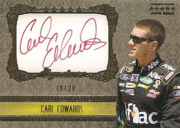 2010 Press Pass Five Star - Signatures Gold #FSS-CE Carl Edwards Front