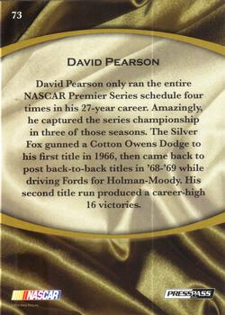 2010 Press Pass Legends - Solo #73 David Pearson Back