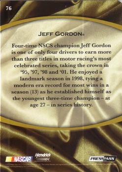 2010 Press Pass Legends - Solo #76 Jeff Gordon Back
