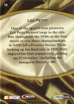 2010 Press Pass Legends - Solo #78 Lee Petty Back