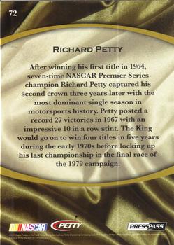2010 Press Pass Legends - Gold #72 Richard Petty Back