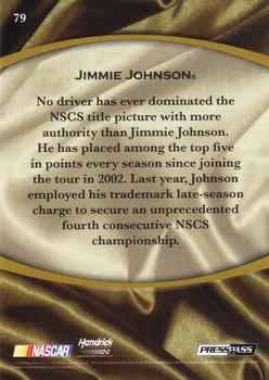 2010 Press Pass Legends - Gold #79 Jimmie Johnson Back