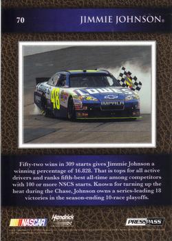 2010 Press Pass Legends - Holofoil #70 Jimmie Johnson Back