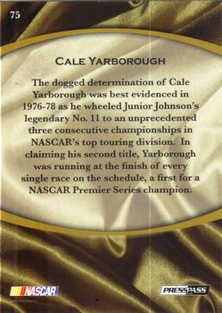 2010 Press Pass Legends - Holofoil #75 Cale Yarborough Back
