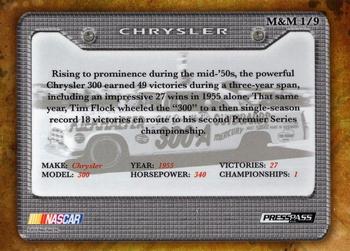 2010 Press Pass Legends - Make and Model Gold #M&M 1 Chrysler Back