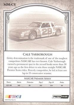 2010 Press Pass Legends - Motorsports Masters Blue #MM-CY Cale Yarborough Back