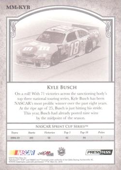 2010 Press Pass Legends - Motorsports Masters Gold #MM-KYB Kyle Busch Back