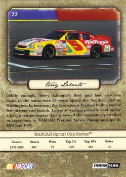 2010 Press Pass Legends - Red #22 Terry Labonte Back