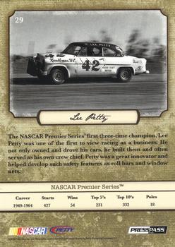 2010 Press Pass Legends - Red #29 Lee Petty Back