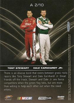2010 Press Pass Premium - Allies #A 2 Tony Stewart / Dale Earnhardt Jr. Back