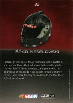 2010 Press Pass Premium - Purple #33 Brad Keselowski Back