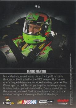 2010 Press Pass Premium - Purple #49 Mark Martin Back