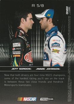 2010 Press Pass Premium - Rivals #R 5 Jeff Gordon / Jimmie Johnson Back