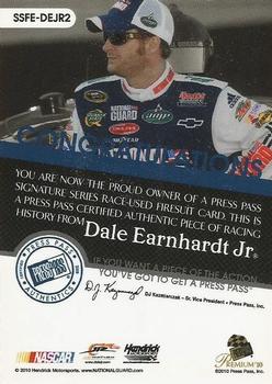 2010 Press Pass Premium - Signature Series - Firesuit Edition #SSFE-DEJR2 Dale Earnhardt Jr. Back