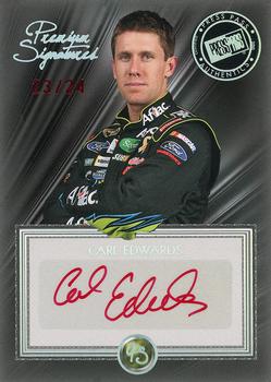 2010 Press Pass Premium - Signatures Red Ink #PS-CE Carl Edwards Front