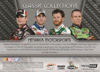 2010 Press Pass Showcase - 5th Gear (Platinum Holo) #32 Dale Earnhardt Jr. / Jimmie Johnson / Jeff Gordon / Mark Martin Back