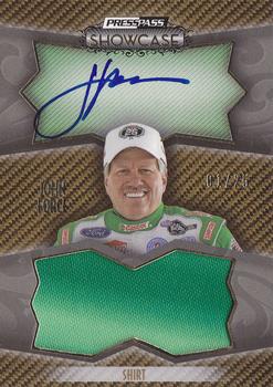 2010 Press Pass Showcase - Prized Pieces Firesuit Ink Gold #PPI-JF John Force Front