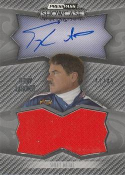 2010 Press Pass Showcase - Prized Pieces Sheet Metal Ink Silver #PPI-TL Terry Labonte Front
