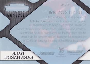 2010 Press Pass Showcase - Racing's Finest #RF 1 Dale Earnhardt Back