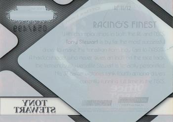 2010 Press Pass Showcase - Racing's Finest #RF 11 Tony Stewart Back