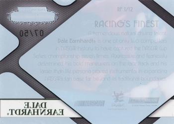 2010 Press Pass Showcase - Racing's Finest Green #RF 1 Dale Earnhardt Back