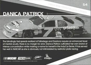 2010 Press Pass Stealth - Black and White #54 Danica Patrick's Car Back
