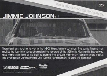 2010 Press Pass Stealth - Black and White #55 Jimmie Johnson's Car Back