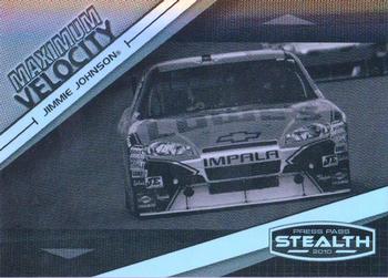 2010 Press Pass Stealth - Black and White #55 Jimmie Johnson's Car Front