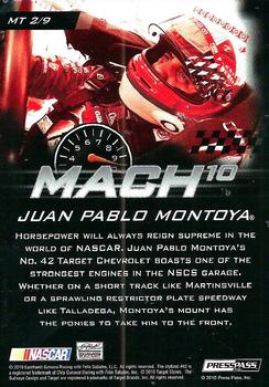 2010 Press Pass Stealth - Mach 10 #MT 2 Juan Pablo Montoya Back