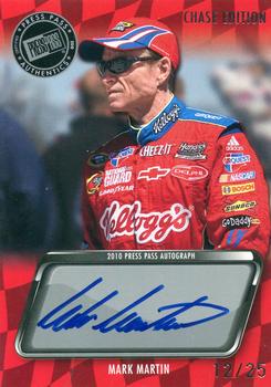 2010 Press Pass - Autographs Chase Edition #NNO Mark Martin Front