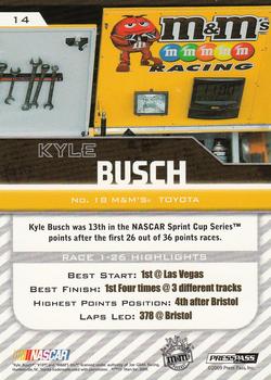 2010 Press Pass - Blue #14 Kyle Busch Back