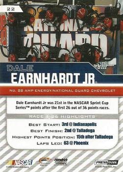 2010 Press Pass - Blue #22 Dale Earnhardt Jr. Back