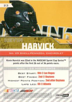 2010 Press Pass - Blue #23 Kevin Harvick Back
