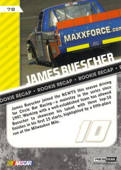2010 Press Pass - Blue #78 James Buescher Back