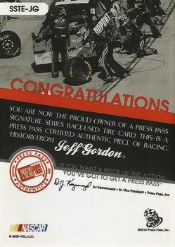 2010 Press Pass - Signature Series - Tire Edition #SSTE-JG Jeff Gordon Back