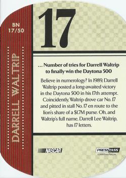 2010 Press Pass - By The Numbers #BN 17 Darrell Waltrip Back