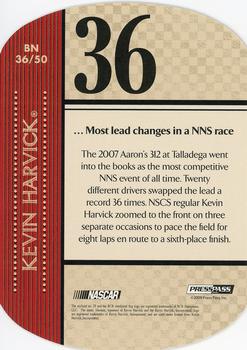 2010 Press Pass - By The Numbers #BN 36 Kevin Harvick Back