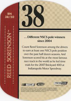 2010 Press Pass - By The Numbers #BN 38 Reed Sorenson Back