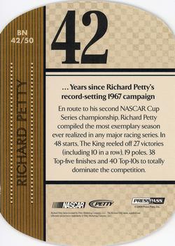2010 Press Pass - By The Numbers #BN 42 Richard Petty Back