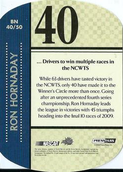 2010 Press Pass - By The Numbers #BN 40 Ron Hornaday Back