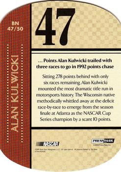 2010 Press Pass - By The Numbers #BN 47 Alan Kulwicki Back