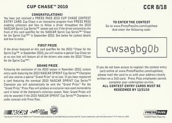2010 Press Pass - Cup Chase #CCR 8 Kyle Busch Back