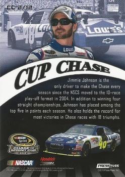 2010 Press Pass - Cup Chase Prizes #CC 2 Jimmie Johnson Back