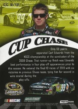 2010 Press Pass - Cup Chase Prizes #CC 9 Carl Edwards Back