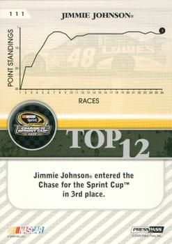 2010 Press Pass - Final Standings #111 Jimmie Johnson Back