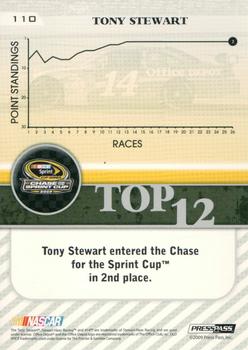 2010 Press Pass - Final Standings #110 Tony Stewart Back