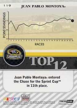 2010 Press Pass - Final Standings #119 Juan Pablo Montoya Back